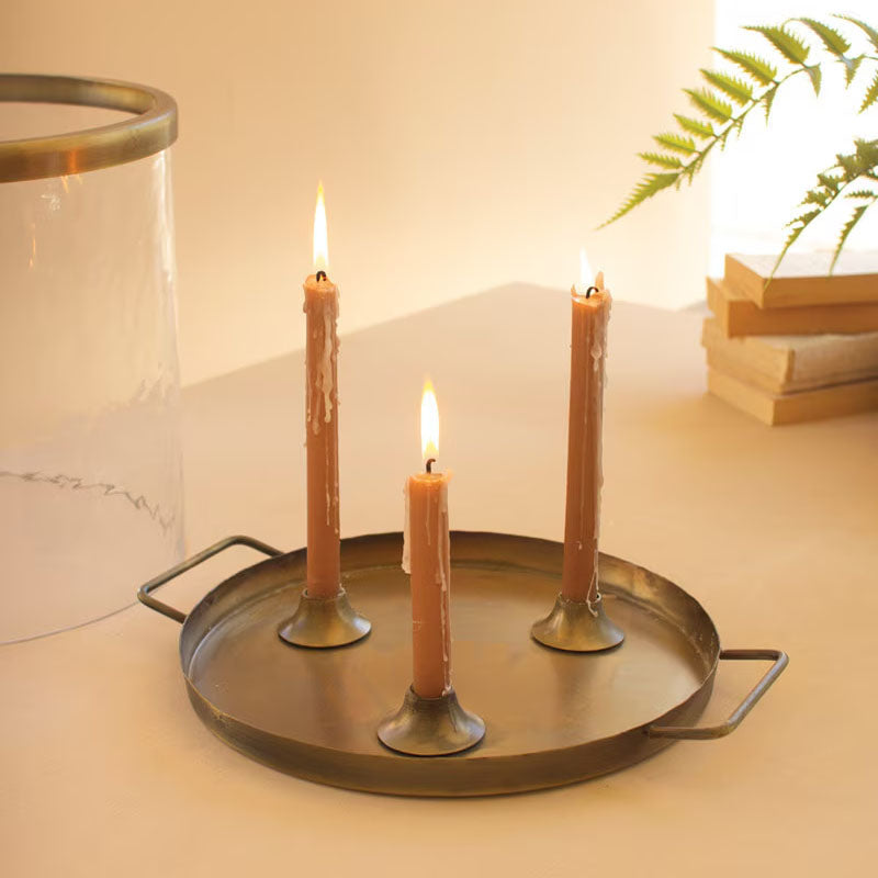 Antique Brass Taper Candle Holder
