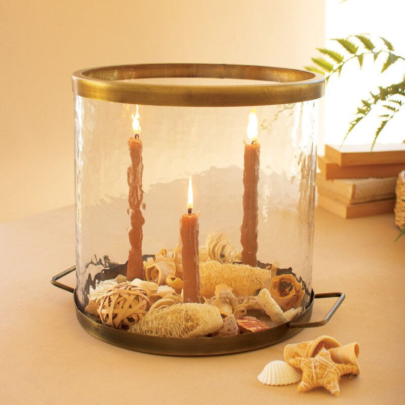 Antique Brass Taper Candle Holder