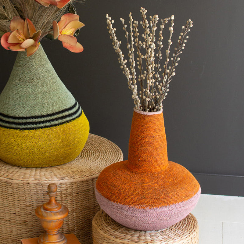 Seagrass Bulb Vase