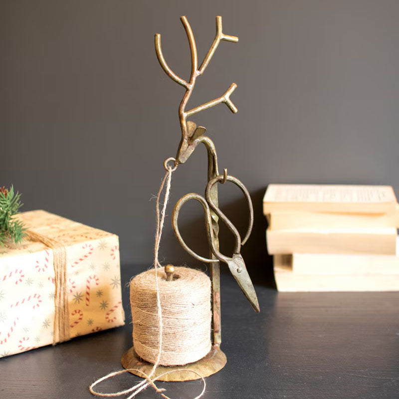Forged-Iron Deer Jute Holder