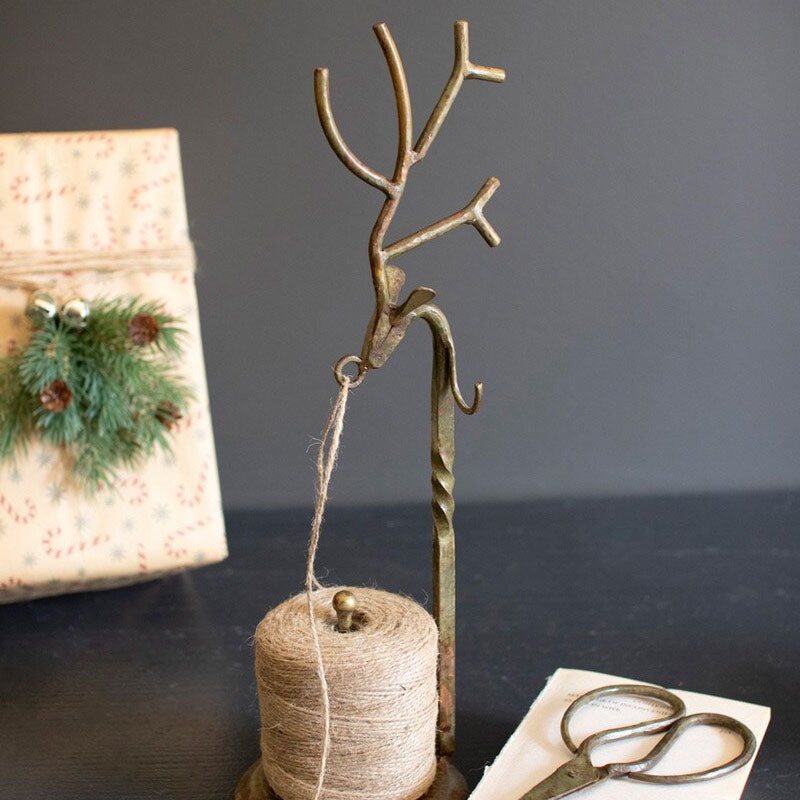 Forged-Iron Deer Jute Holder