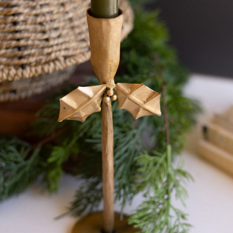 Holly Taper Holder Set of 3