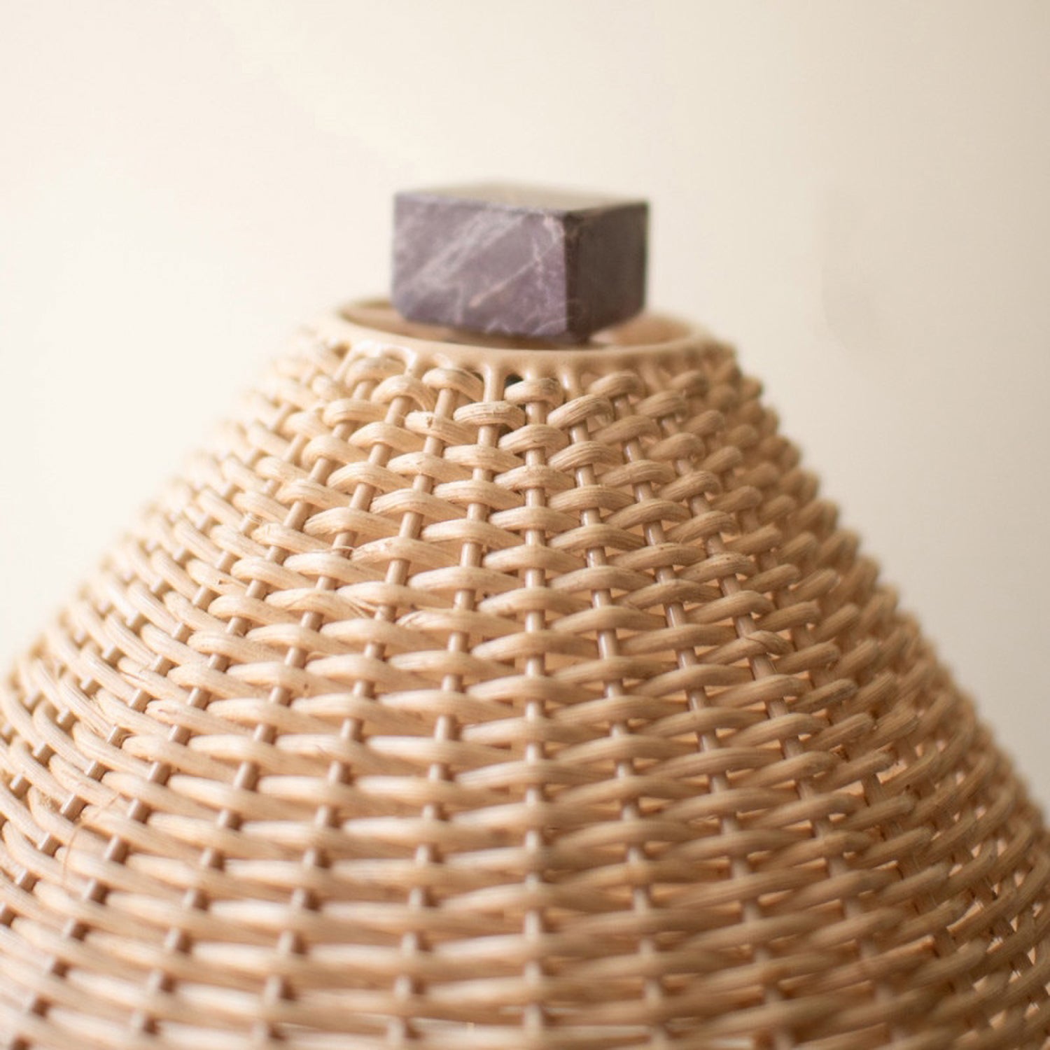 Red Marble Table Lamp