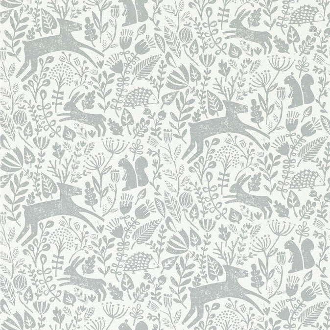Scion x Kravet Kelda Pewter Wallpaper