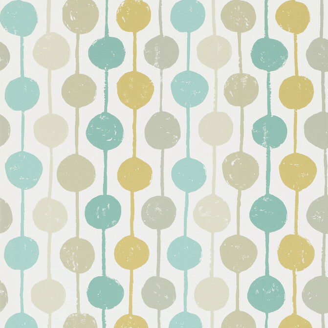 Scion x Kravet Taimi Wp Seaglass/Chalk/Honey Wallpaper