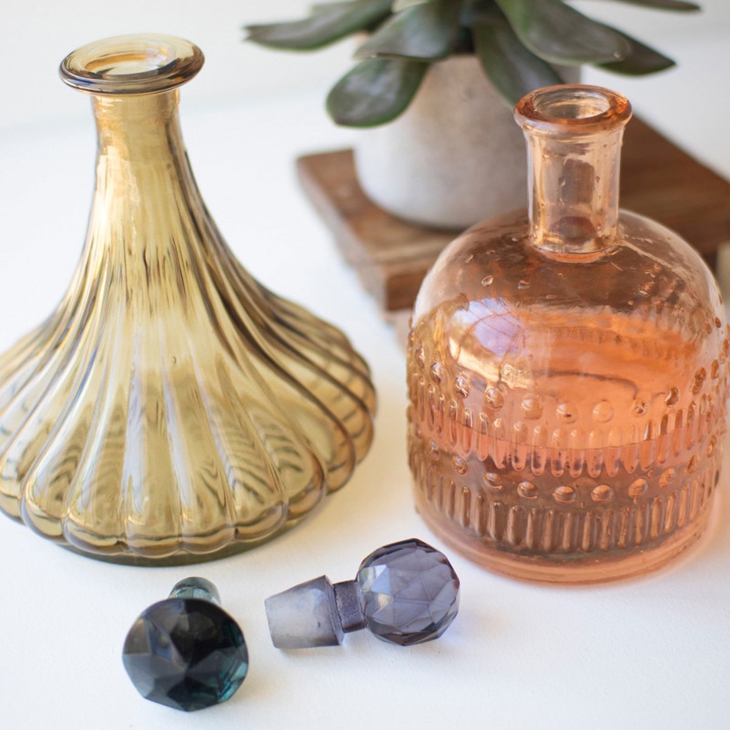 Glass Decanter Set of 2