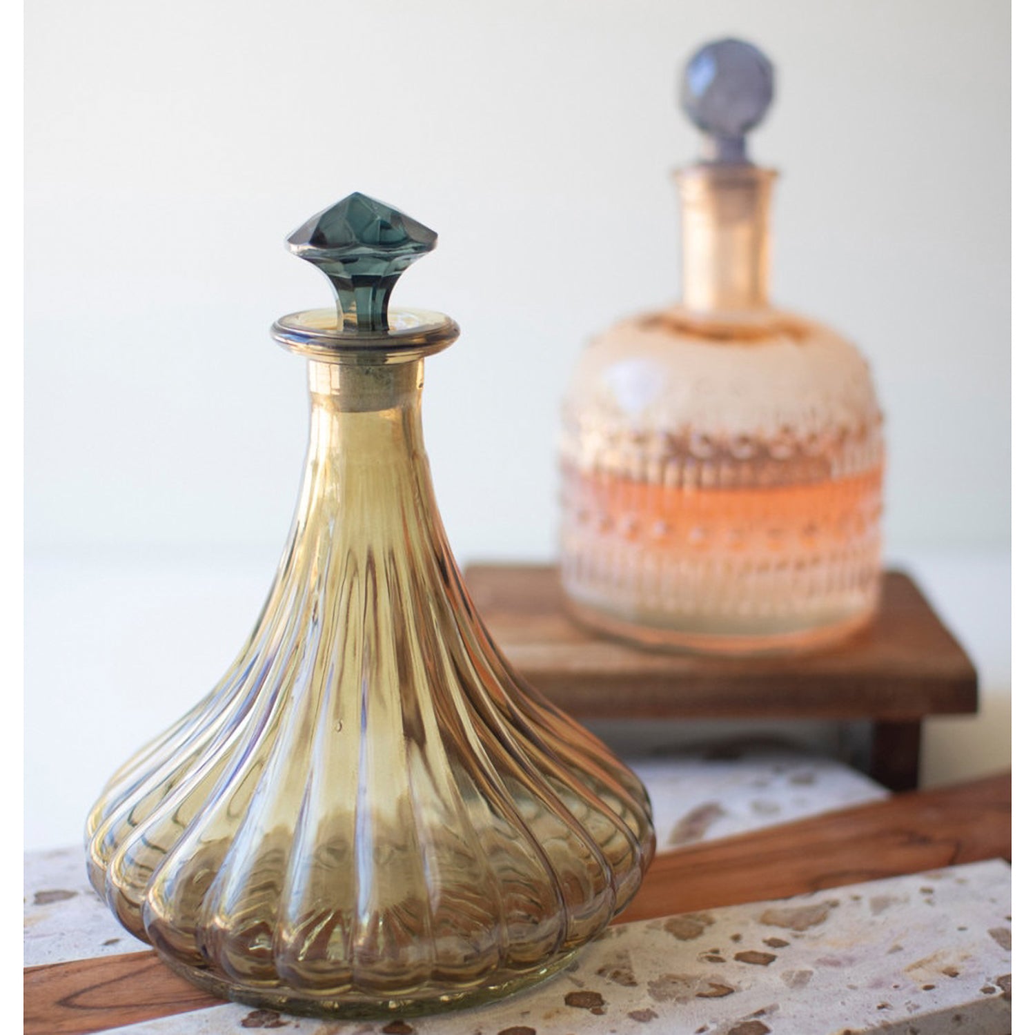 Glass Decanter Set of 2