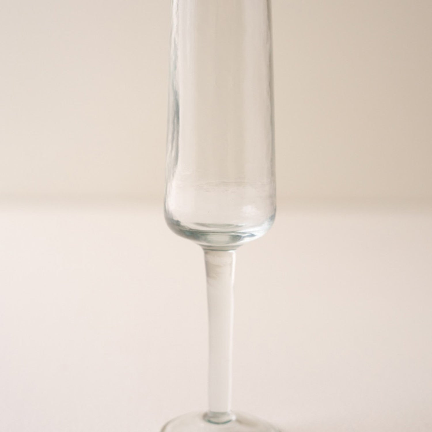 Hammered Glass Champagne Flute Set of 6