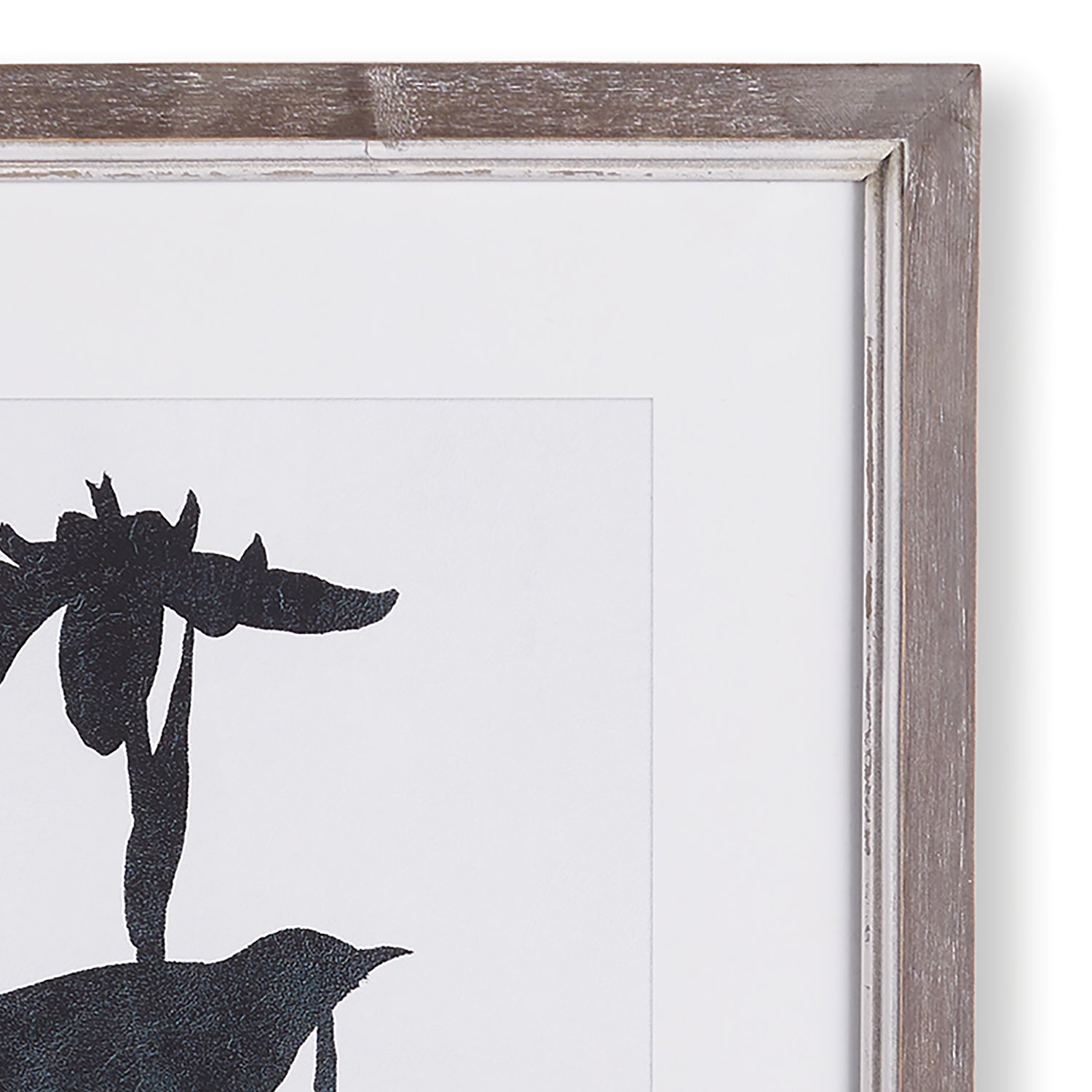 Bird Silhouette Print Wall Art Set of 4