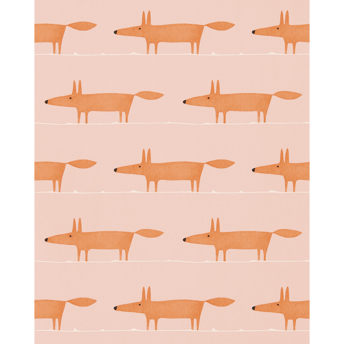 Scion x Kravet Midi Fox Wp Milkshake/Rose Wallpaper