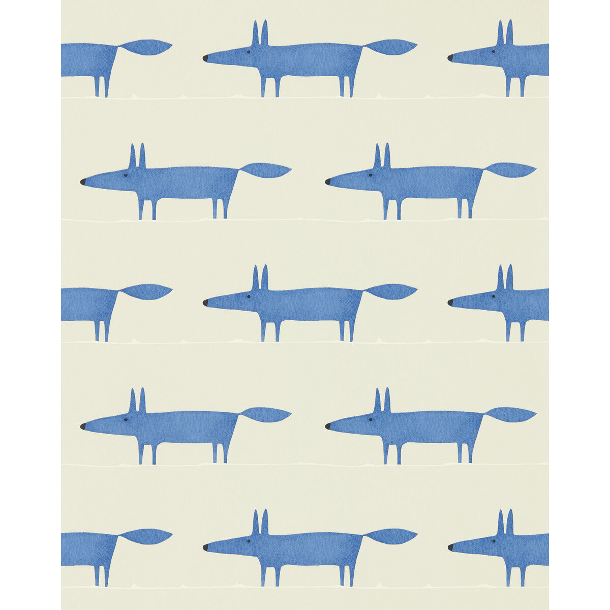 Scion x Kravet Midi Fox Wp Pebble/Denim Wallpaper