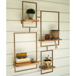 Iron & Wood Wall Shelf