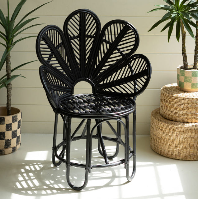 Flower Cane Accent Chair