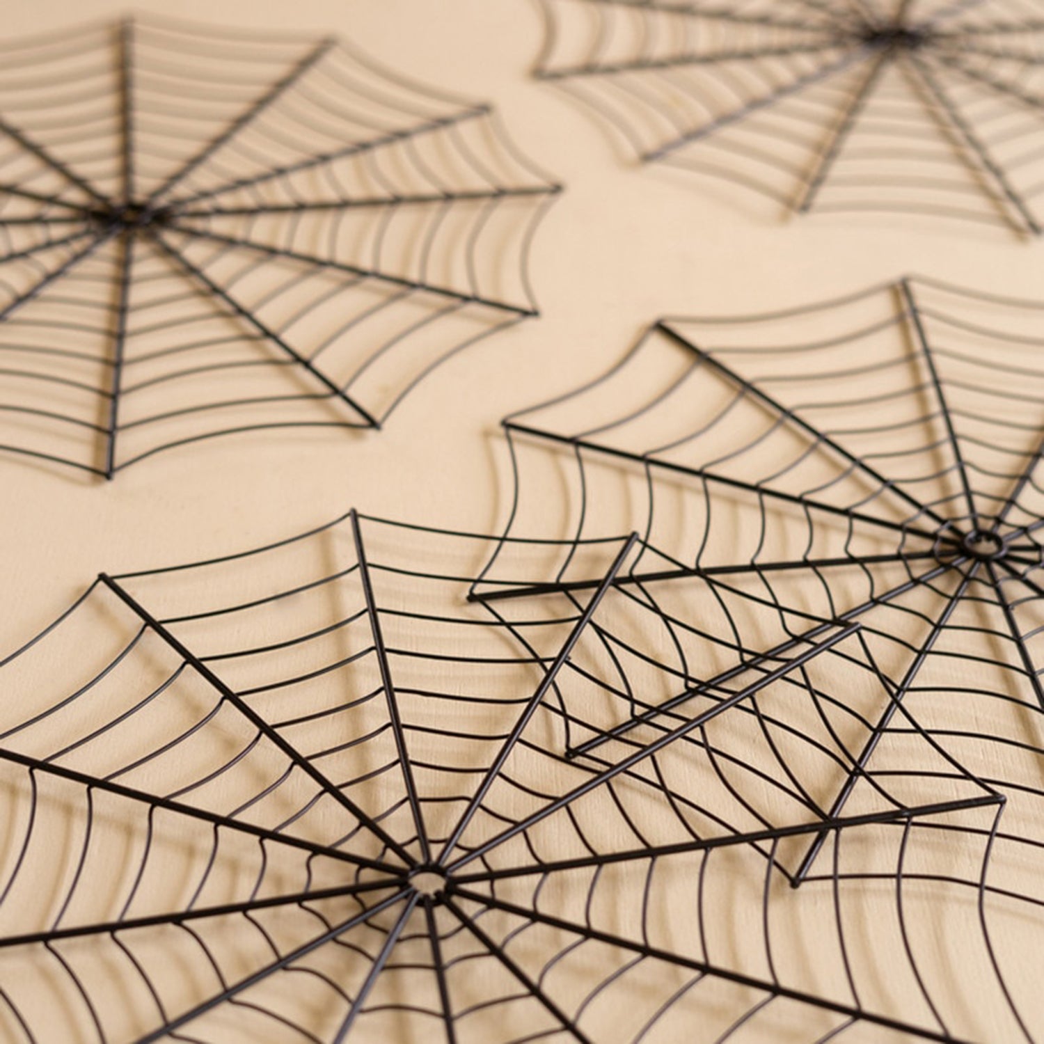 Black Wire Spider Web Placemat Set of 4