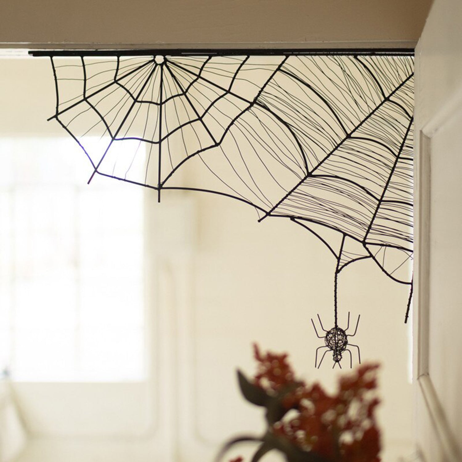 Halloween Spiderweb Corner Bracket