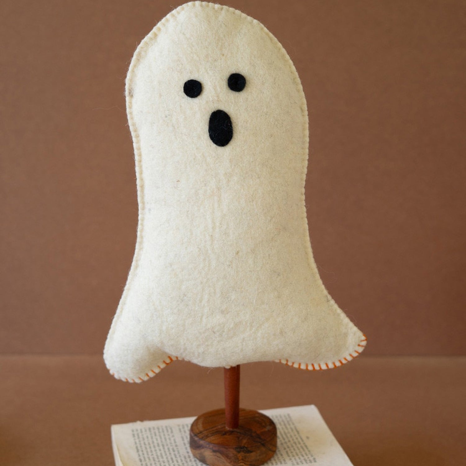 Halloween Felt Ghost on Base
