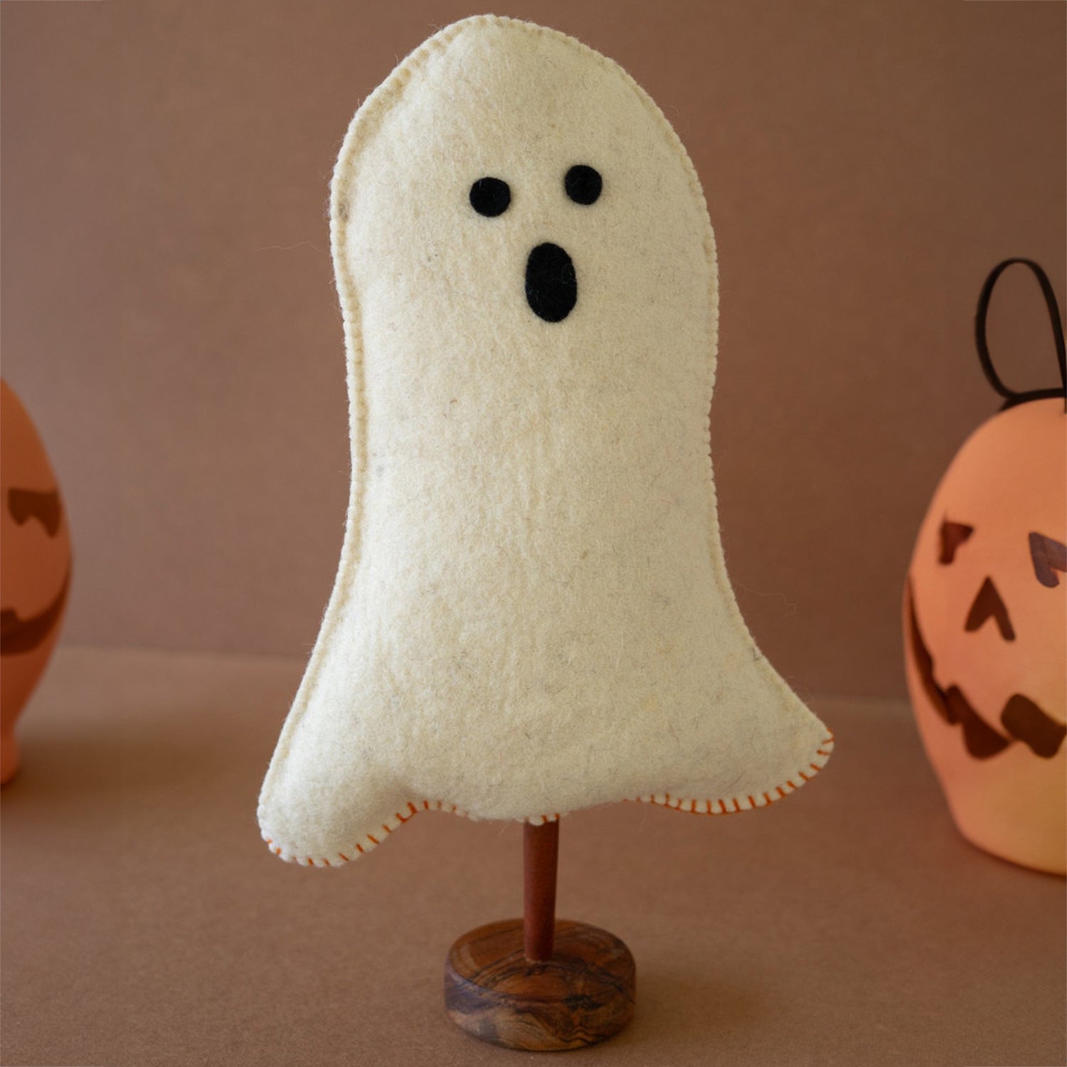 Halloween Felt Ghost on Base