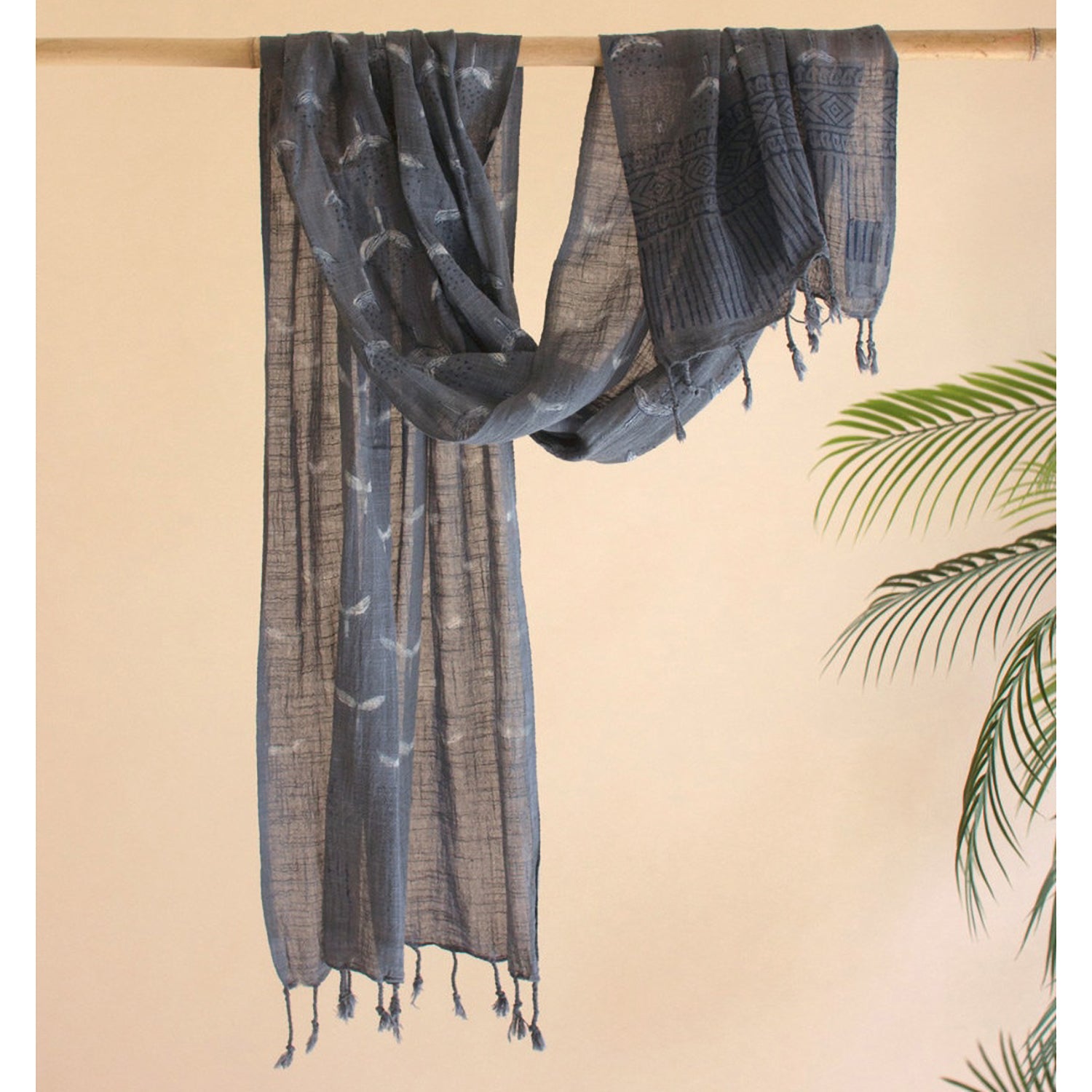Block-Printed Scarf Set of 4