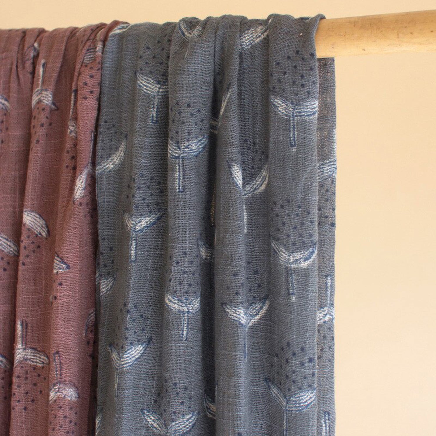 Block-Printed Scarf Set of 4