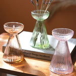 Glass Vase and Taper Holder Set of 6