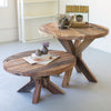 Recycled Wood Round Coffee Table