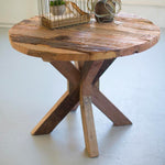 Recycled Wood Round Dining Table