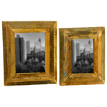 Recycled Wooden Photo Frame Set of 2
