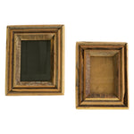 Recycled Wood Photo Frame Set of 2