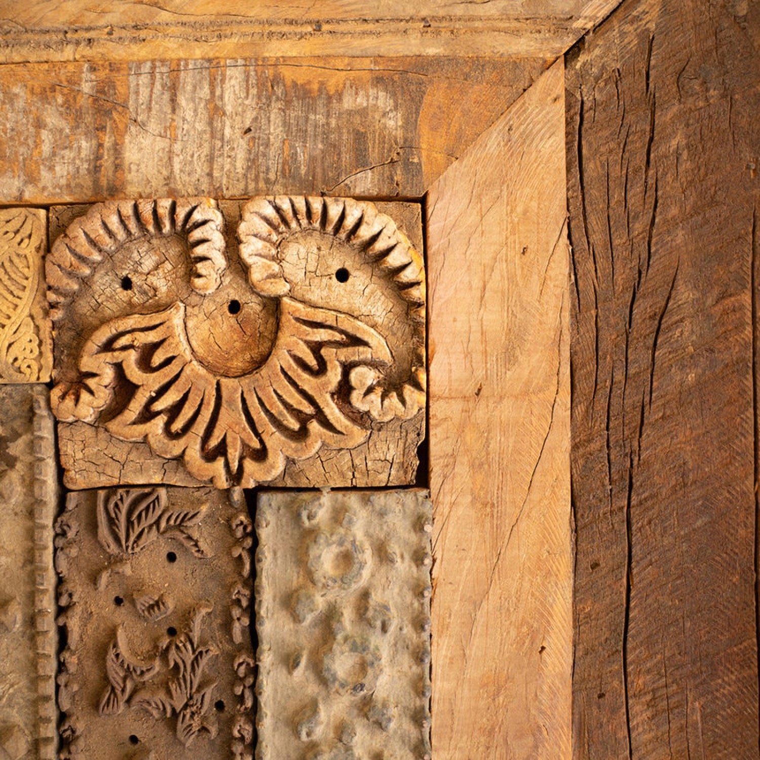 Block Stamps Framed Art Set of 2