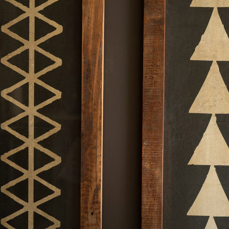 Black and White Prints Framed Artwork Set of 2