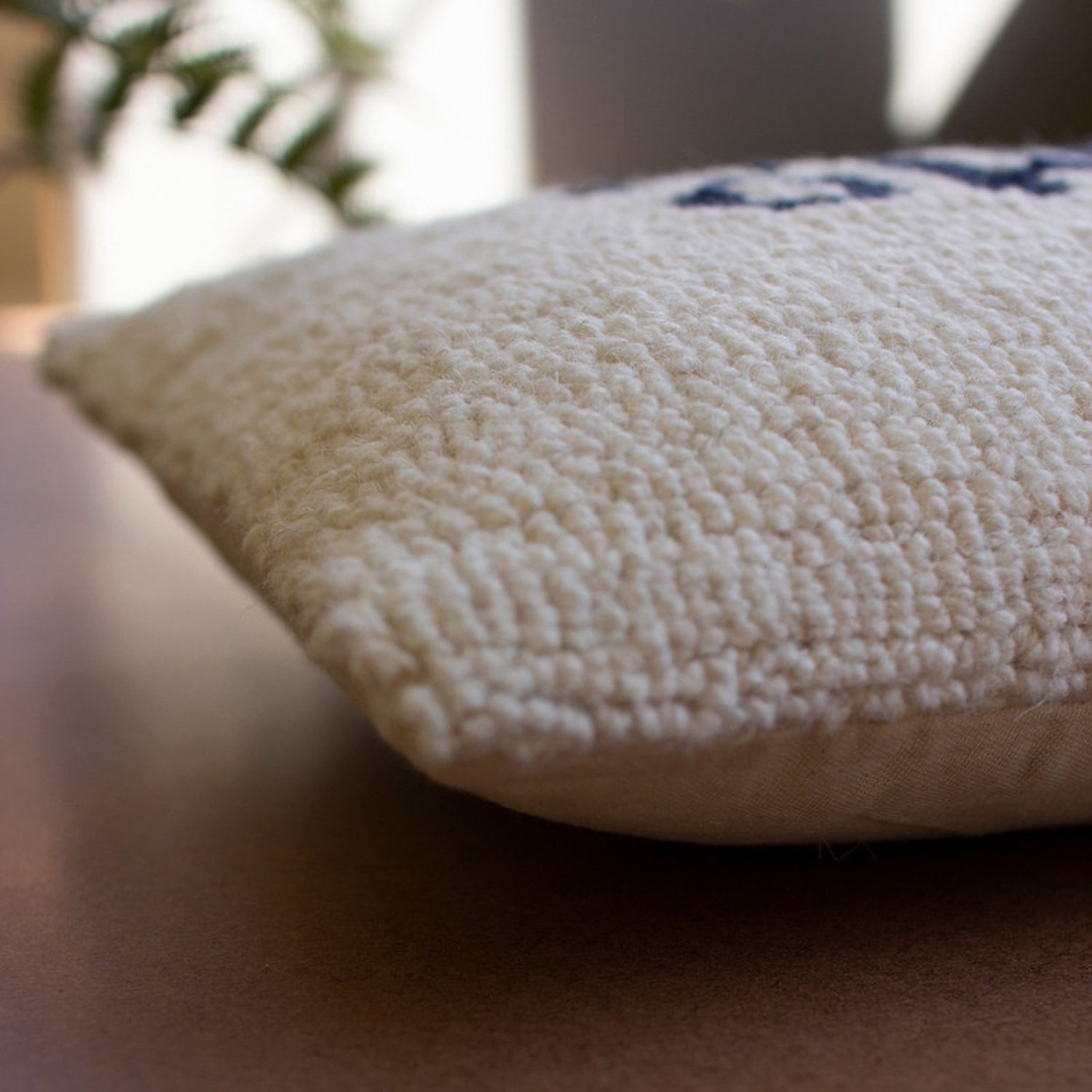 Sandy Toes Hand-Hooked Throw Pillow