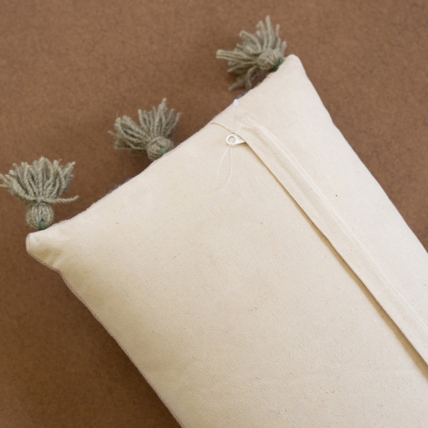 Embroidered Lumbar Pillow