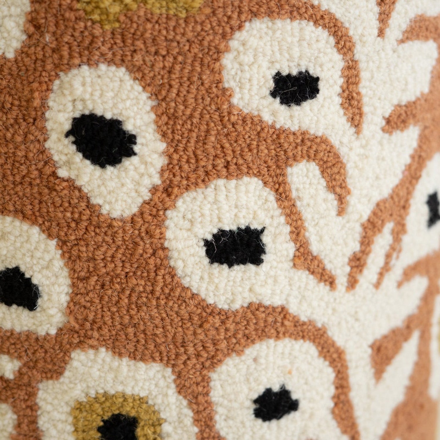 Round Hand-Tufted Accent Table