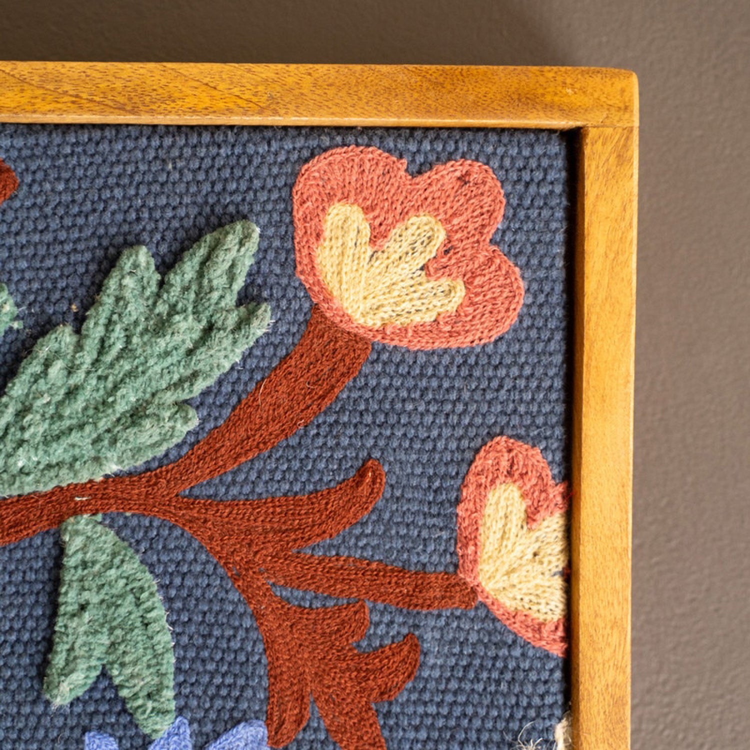 Hand-Hooked Framed Artwork