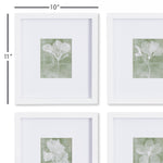 Translucent Floral Petite Wall Art Set of 4
