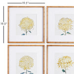 Chrysanthemum Print Wall Art Set of 4