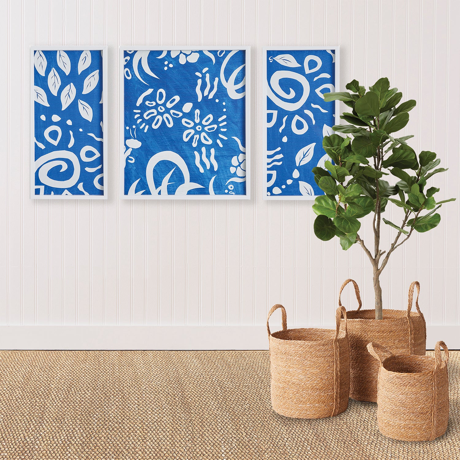 Summer Party Framed Print Set of 3