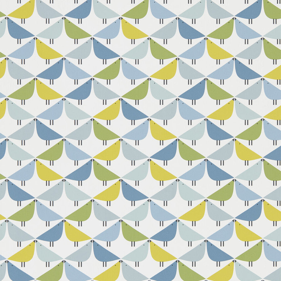 Scion x Kravet Lintu Wp Gecko/Pacific/Glacier Wallpaper