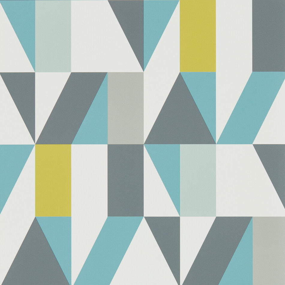 Scion x Kravet Nuevo Wp Marine/Midnight/Kiwi Wallpaper