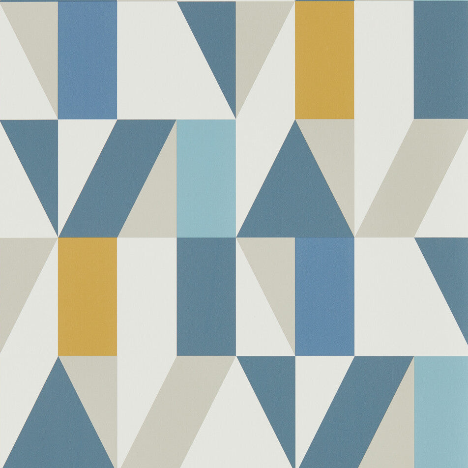 Scion x Kravet Nuevo Wp Indigo/Slate/Satsuma Wallpaper