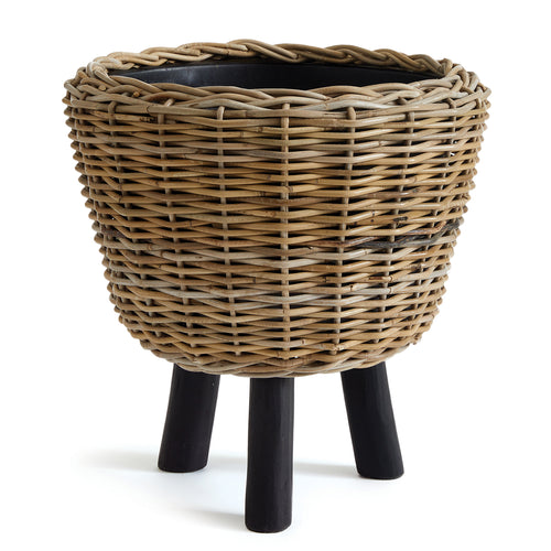 Woven Rattan Dry Basket Plant Riser