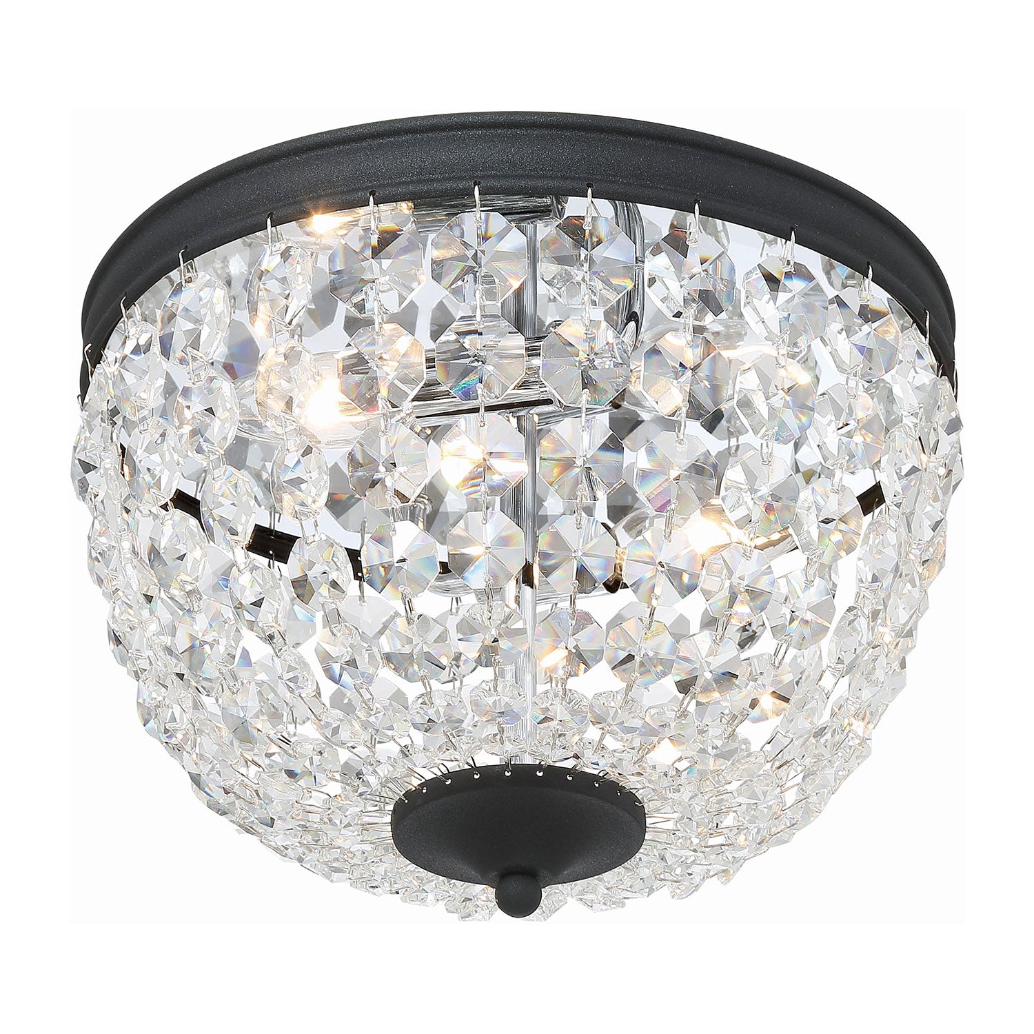 Crystorama Nola 2-Light Flush Ceiling Mount