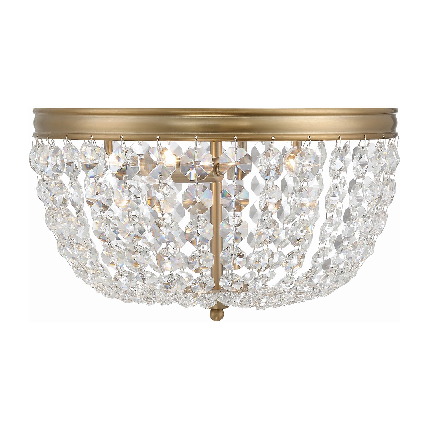 Crystorama Nola 3-Light Flush Ceiling Mount