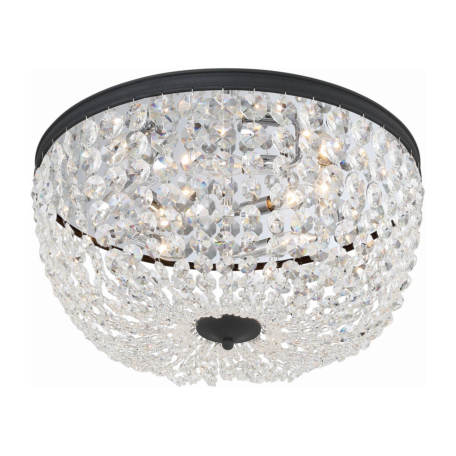Crystorama Nola 5-Light Flush Ceiling Mount