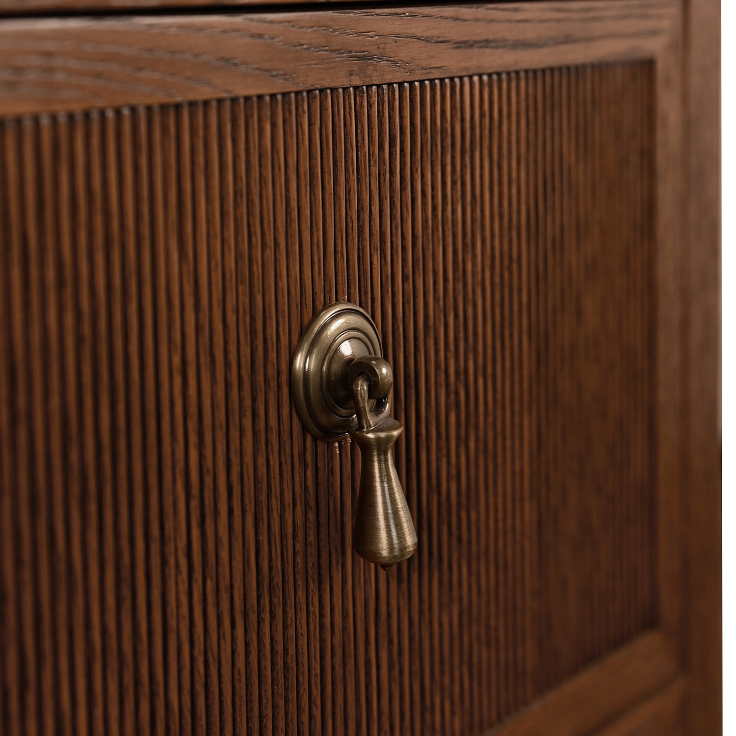 Worlds Away Novalie Provincial Brown Two Drawer Side Table