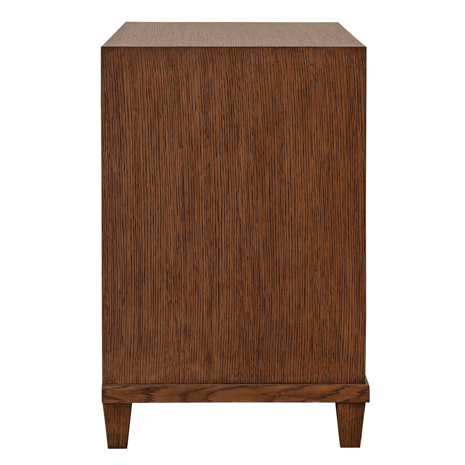 Worlds Away Novalie Provincial Brown Two Drawer Side Table