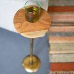 Wood Top Accent Table