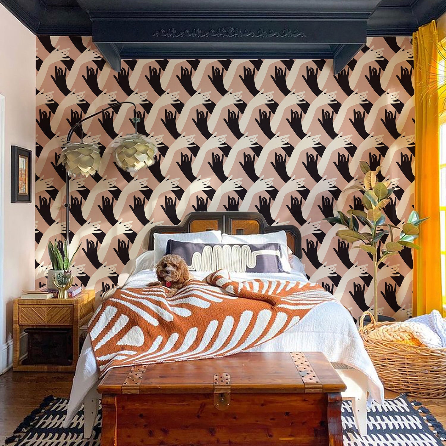 Mitchell Black x Natalie Papier Connect Wallpaper