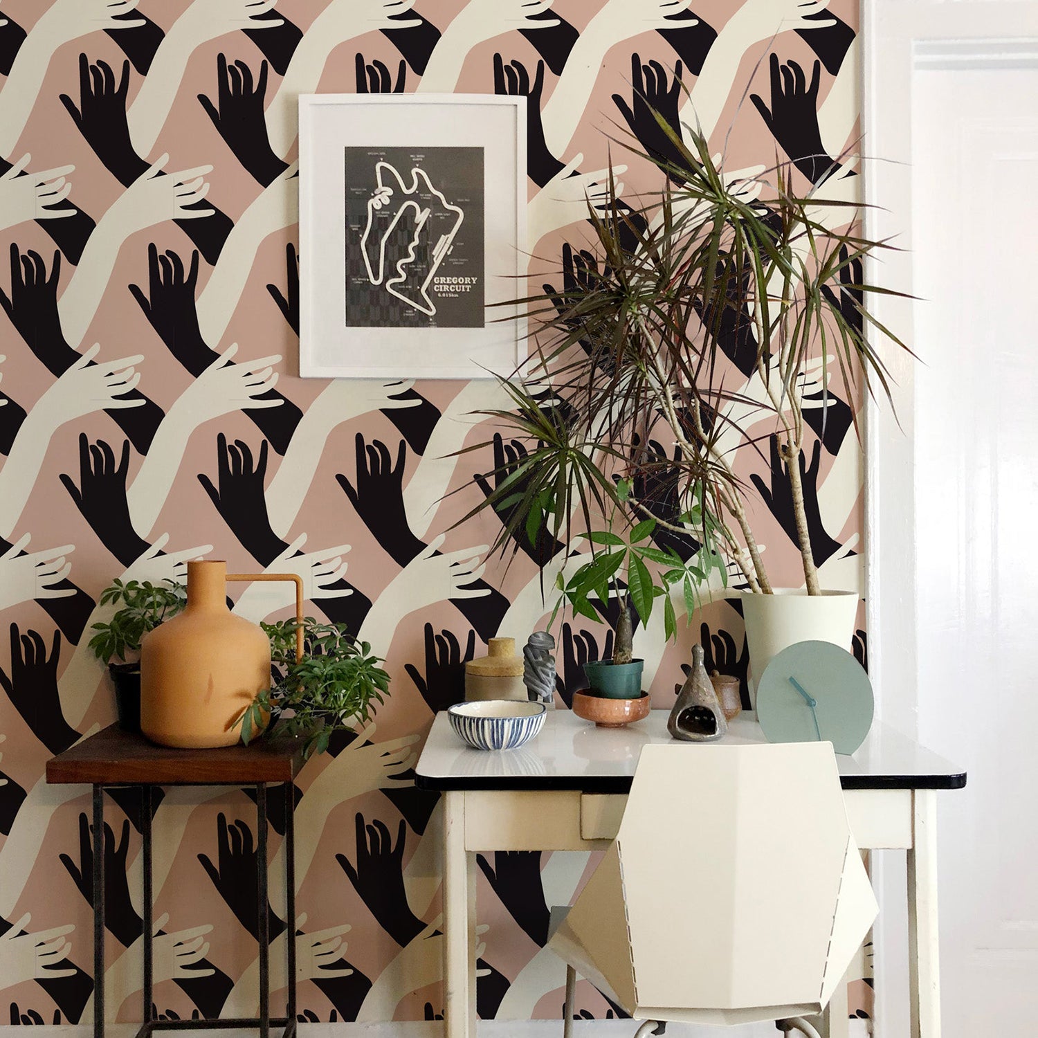 Mitchell Black x Natalie Papier Connect Wallpaper