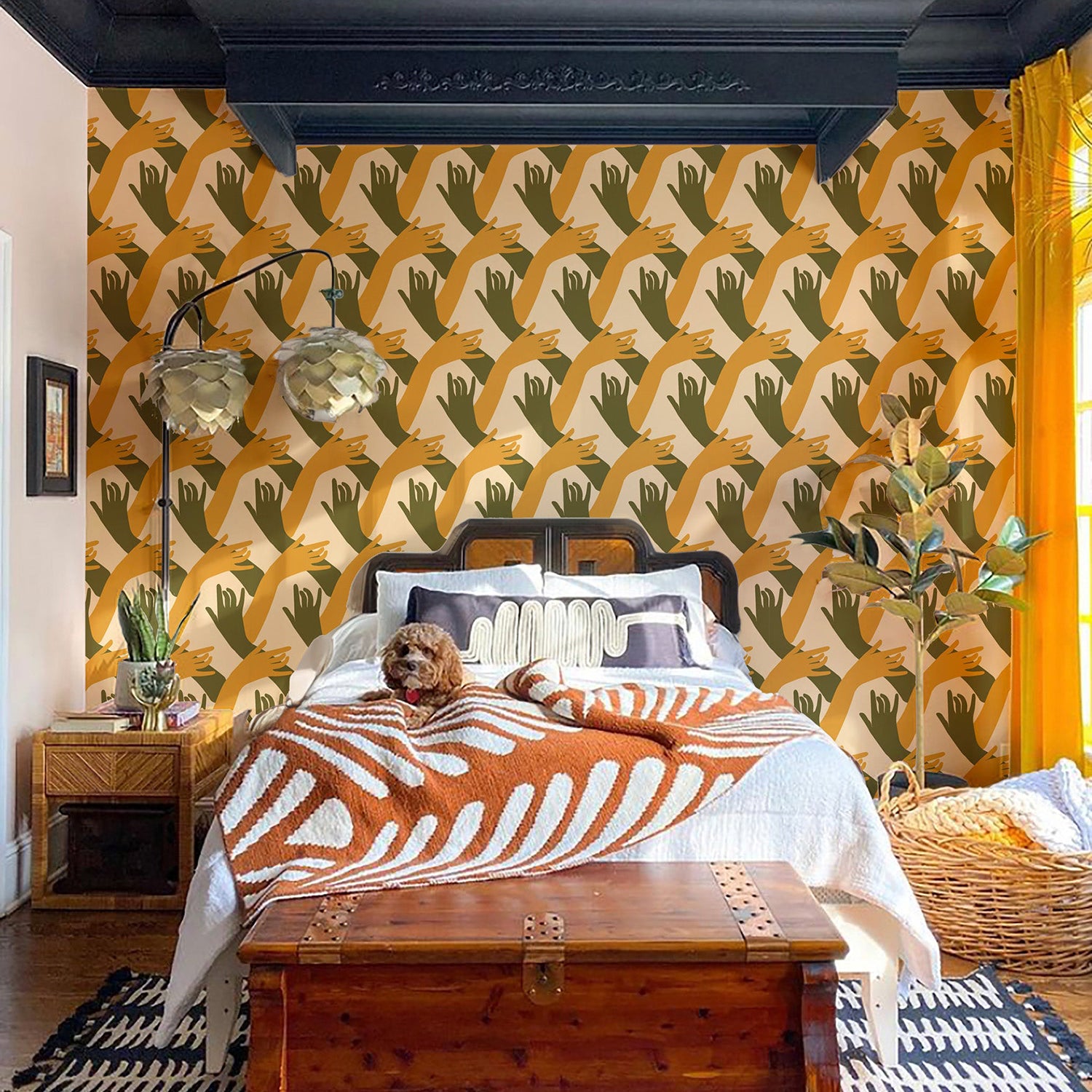 Mitchell Black x Natalie Papier Connect Wallpaper